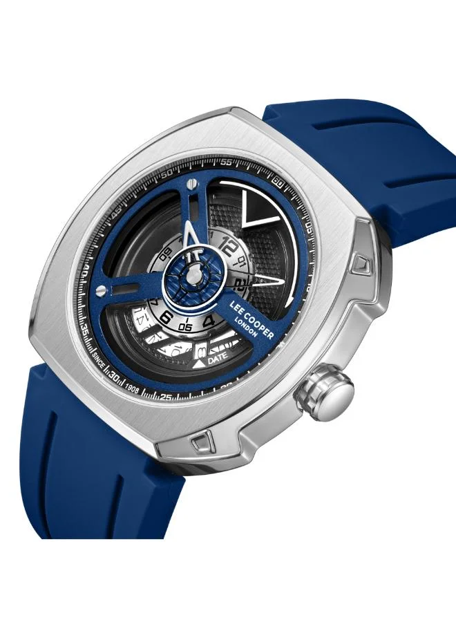 Lee Cooper Men's Silicone Analog Watch LC08245.399 - 45x44 mm