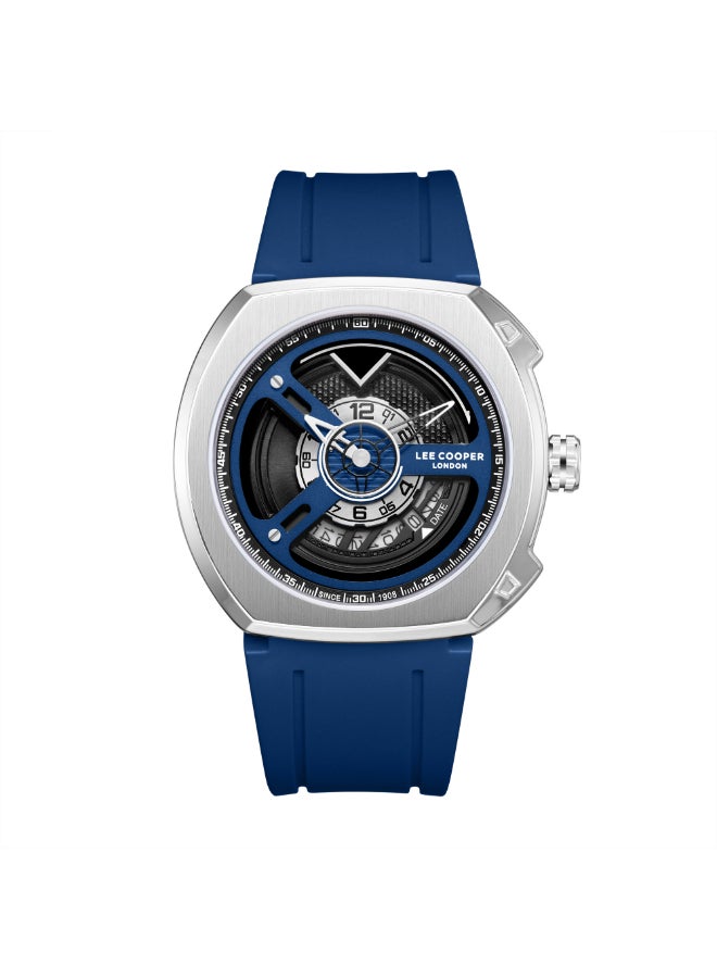 Lee Cooper Men's Silicone Analog Watch LC08245.399 - 45x44 mm - Image 1