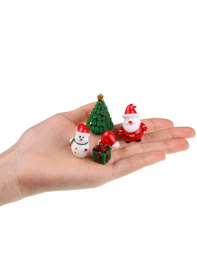Krisah Christmas Resin Miniatures, 13 Pieces Set, Intricate and Tiny Miniature Decoration Pieces for Christmas Theme Fairy Gardens, Dollhouse Decoration, Showpieces - Image 3