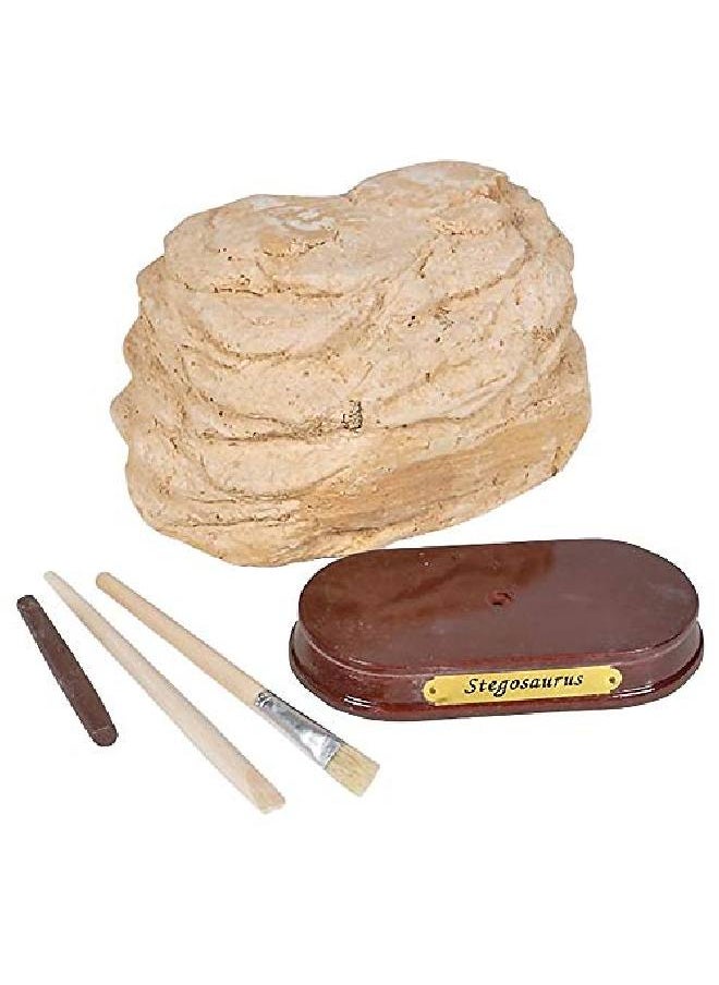 ArtCreativity - Dinosaur Excavation Kit For Kids 5.5? Stegosaurus Skull Excavating Set With Fossil Digging Tools And Stand Fun Science Activity Toy Educational Dinosaur Gift For Boys And Girls - Image 1