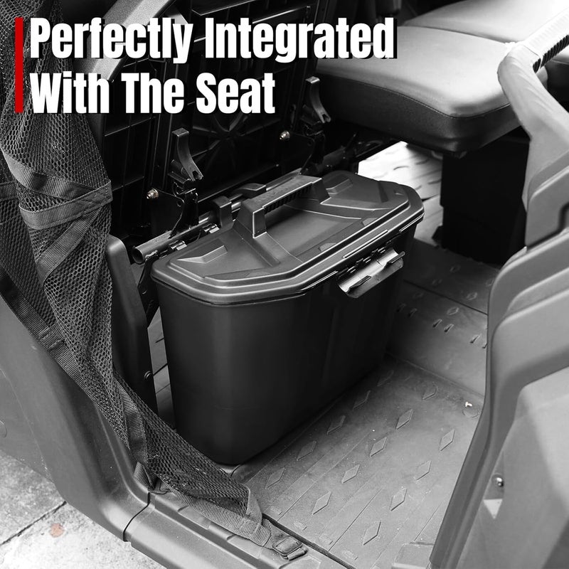 A & UTV PRO Under Seat Storage Bin for Can Am Defender, Under Seat Waterproof Storage Box Accessories for Can Am Defender Max HD10 HD9 HD8 HD5 2016-2025, Replace #715003314 - Image 3