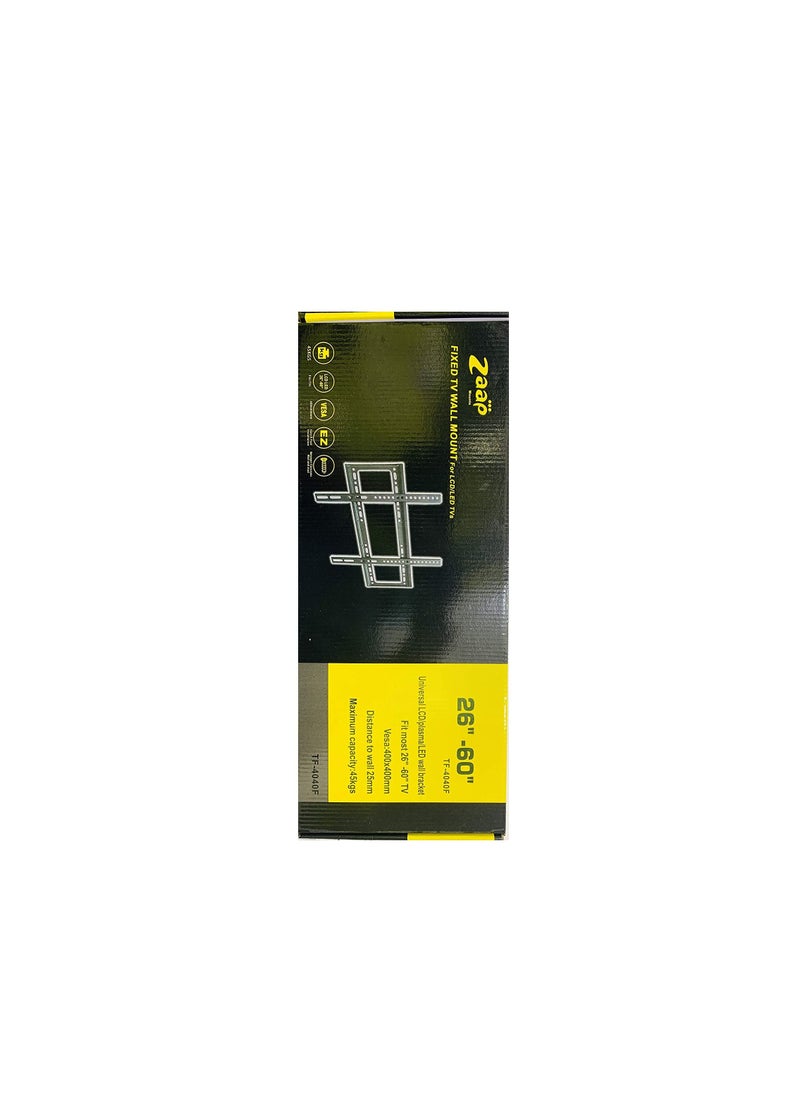 Zaap ZAAP TF-4040F BLACK Fixed TV wall mount for LCD/LED TVs.  - Image 2