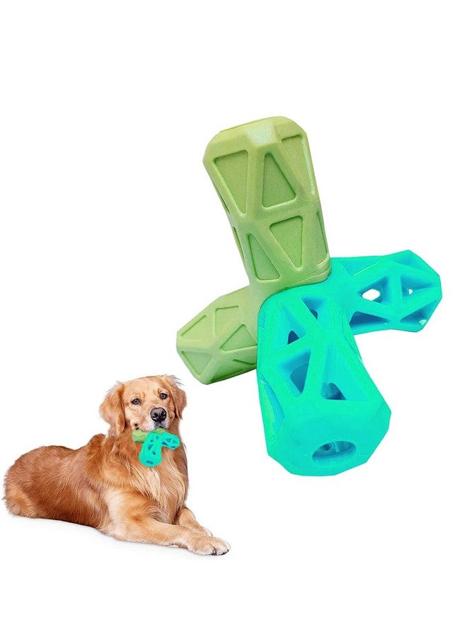 Sage Square Interactive Dog Toy For Large Dog & Small Dog, Non-Toxic, Natural Rubber, Tooth Cleaning, Iq Training, Chewing, Playing, Treat Dispensing - Image 1