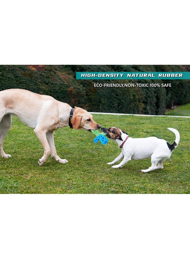 Sage Square Interactive Dog Toy For Large Dog & Small Dog, Non-Toxic, Natural Rubber, Tooth Cleaning, Iq Training, Chewing, Playing, Treat Dispensing - Image 3