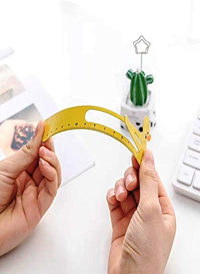 oddpod™ Pack of 4 Imported Metal Bookmarks/Cute & Trendy Book Accessories with Measurement Scale 1831 (4 Assorted Designs) - Image 5