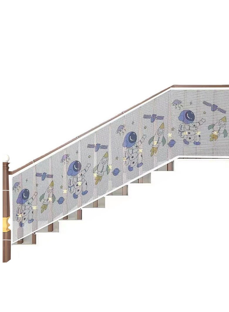 Mesh Baby Gate, Protective Net for Stairs, Child and Dog Gate,Secure Baby and Pets Protective Net,Sturdy Baby Gate for Stairs - Image 1
