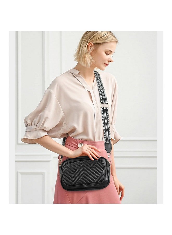 EXTREE crossbody Bags for Women,Trendy Shoulder Vegan Leather Handbags, Satchel Purse with Adjustable Wide Vintage Strap - Image 1