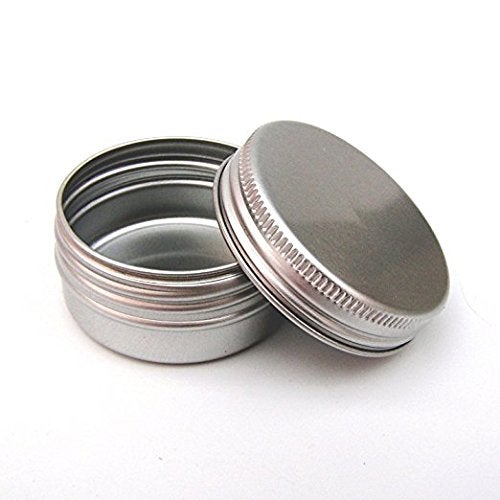 CTKcom 1-Ounce Metal Tins Screw Top Flat Aluminum Silver Slide Round Tin Containers For Lip Balm,Crafts,Cosmetic,Candles,Travel Storage Kit (Pack of 10) - Image 4