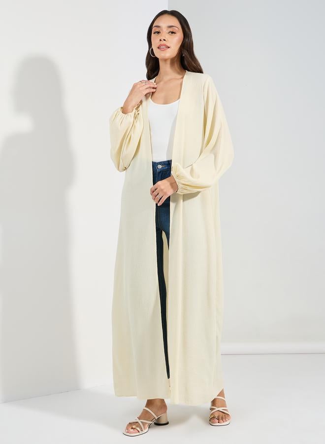 Styli Regular Fit Textured Kimono with Volume Sleeves - Image 1