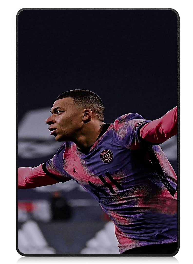 Theodor Protective Flip Case For Samsung Galaxy Tab S9 FE With Trifold Stand Auto Wake Sleep Shockproof Cover Mbappe 3 - Image 1