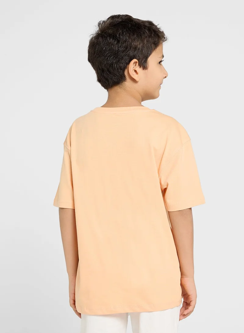 ريبلز مع نمشي تيشيرت بويز دروب شولدر