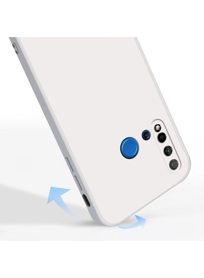 جرين تايجر جراب لهاتف Huawei nova 5i بلون سادة من السيليكون السائل المقلد مع حافة مستقيمة وغطاء حماية كامل مقاوم للسقوط - Image 5