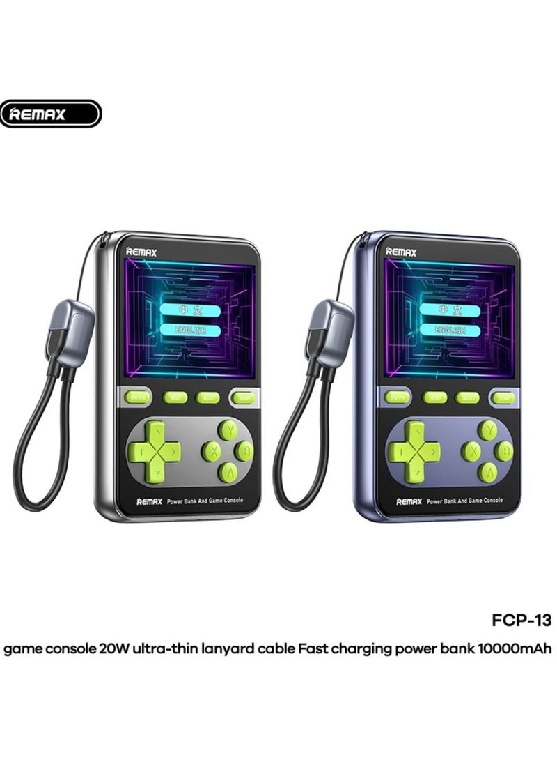 ريماكس بنك طاقة ريماكس FCP-13 فائق النحافة، سعة 10000 مللي أمبير/ساعة، بقوة 20 واط | شاحن محمول سريع الشحن، مزود بشاشة عرض وحزام لوحدة تحكم الألعاب - Image 4