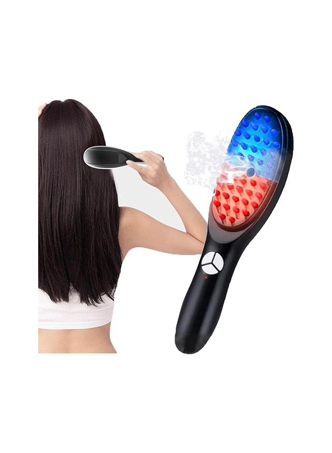 مشط تدليك فروة الرأس الكهربائي - جهاز تدليك الرأس بضوء LED - Image 5