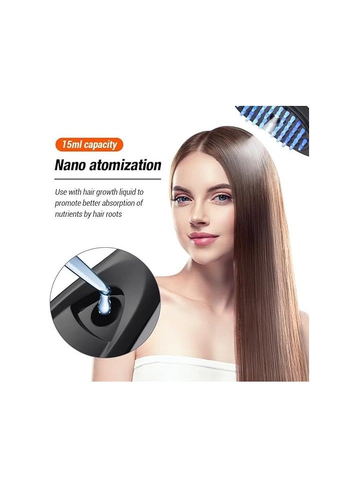 مشط تدليك فروة الرأس الكهربائي - جهاز تدليك الرأس بضوء LED - Image 2