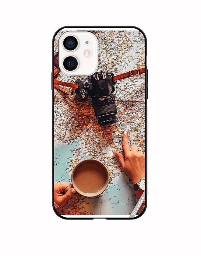 VR CREATIVE Protective Case Cover For Apple iPhone 12 mini Planning Next Adventure Design Multicolour - Image 1