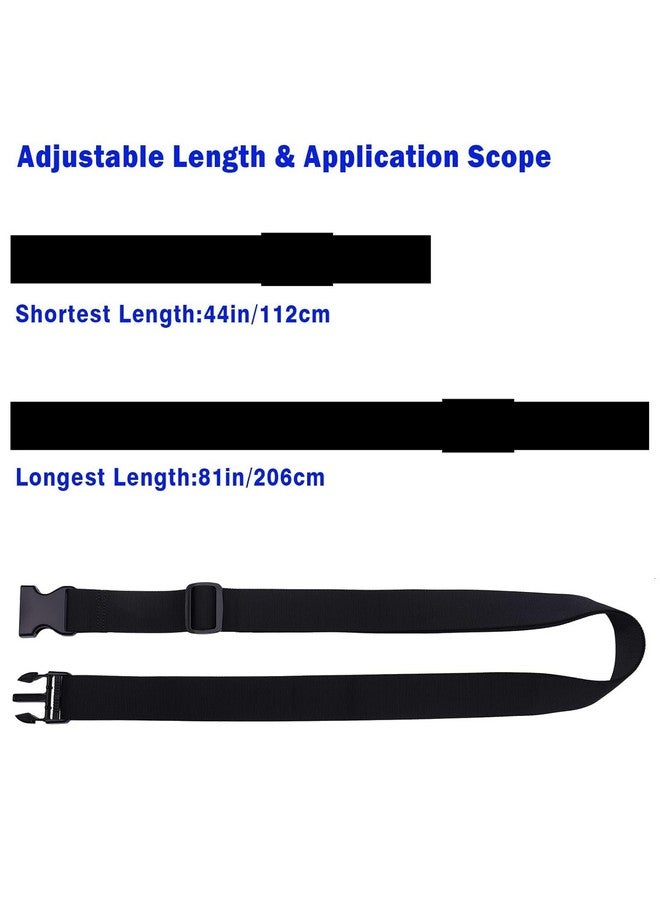 DHARMATMAJ Heavy Duty with Quick-Release Buckle Suitcase Safe Belt with Name Card Adjustable Buckle for Traveling Bags Bike (9.5ft 1.5"_Pack of 2 Pcs) - Image 2