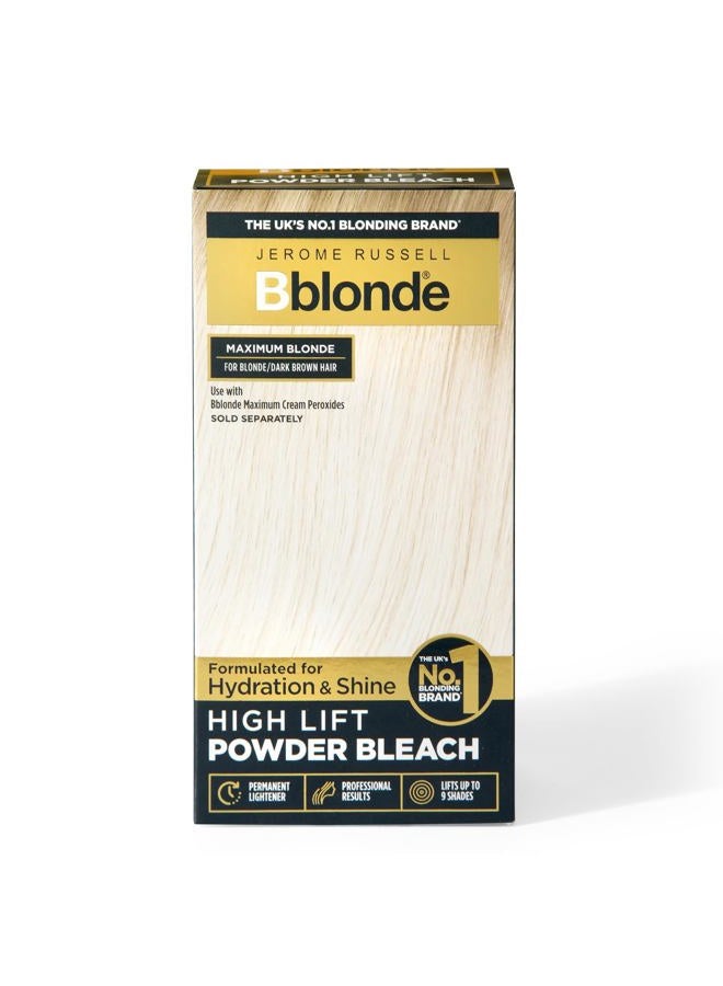 Jerome Russell Bblonde High Lift Bleach Powder - Hair Bleach for Blonde to Dark Brown Hair Colour with Mineral Oils for Hair Care, Blonde Hair Dye Lifts 6-9 Shades, Pack of 4 Sachets inside (4x 25g) - Image 1