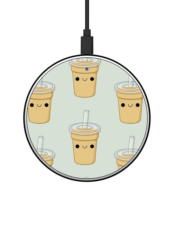 NIBEMINENT 15W Ultra Slim Fast Wireless Charger Multicolour