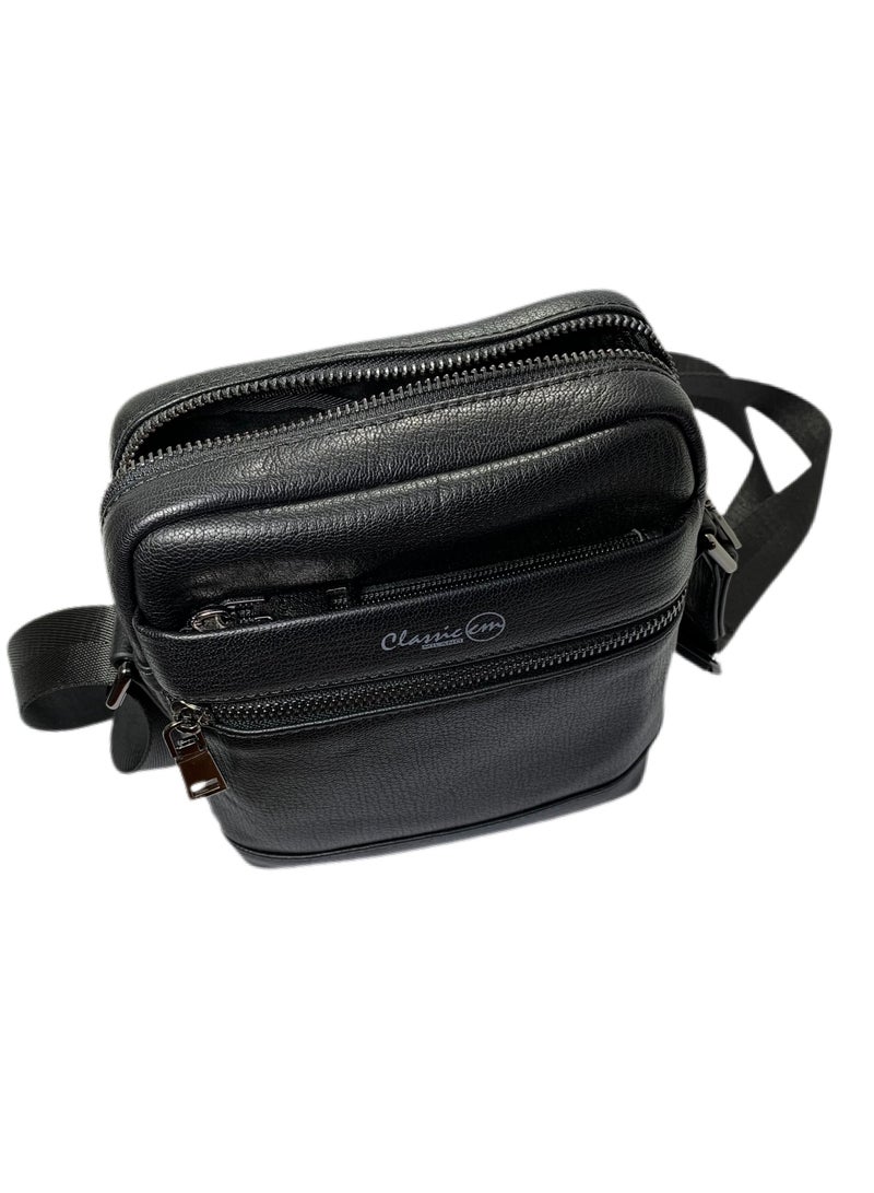 Classic Milano Classic Milano Men's Shoulder Bag Leather Crossbody Bag for Men Side Bag Sling Bag Small Messenger Bag Casual Travel Daily by Milano Leather  - Image 3
