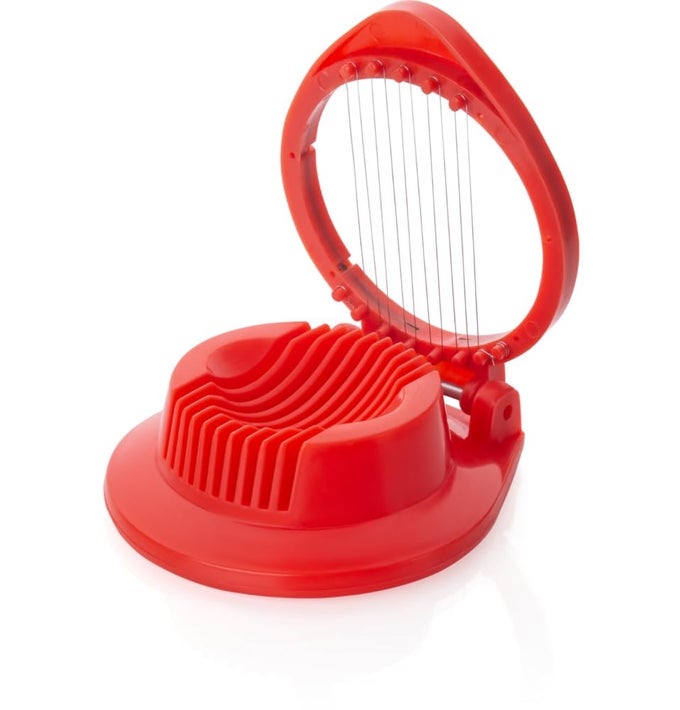 EGG SLICER BOILED EGG CUTTER WITH STAINLESS STEEL CUTTING WIRE KITCHEN COOKING TOOL MULTI COLOR PACK OF 1