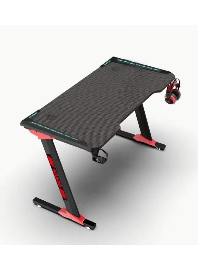 Rock Pow طاولة ألعاب خشبية مصممة هندسيًا على طراز السباق الحديث مع خطاف تروس وكأس وحاملات وحدة التحكم