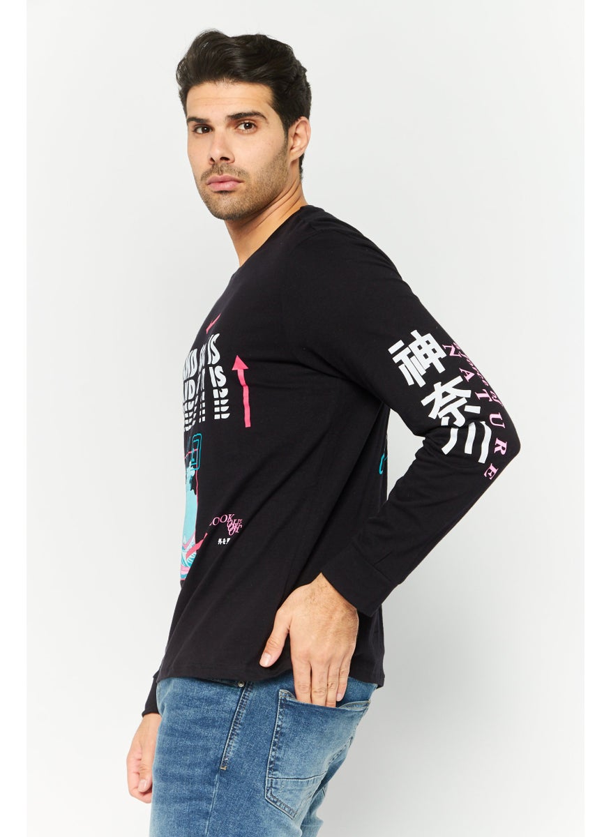 Men Crew Neck Graphic Print Long Sleeves Sweatshirt, Black Combo - pzsku/ZB2A1AFEC0018CD5EE012Z/45/_/1737642269/ae1f5a5f-60ab-4677-b590-23933fe88c34