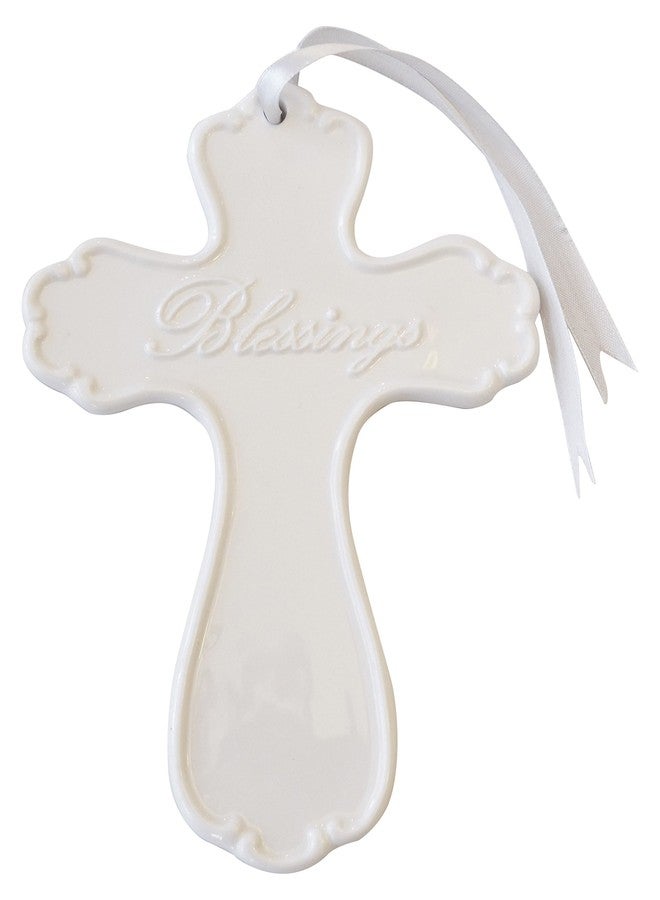 أرتيسانو ديزاينز تصاميم أرتيسانو - بركات - صليب جداري أنيق من البورسلين - Image 1