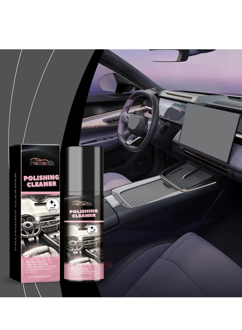 Homonth Automotive interior polishing agent: automotive interior polishing, renewal, decontamination, maintenance, maintenance, varnishing, and anti-fouling - Image 1