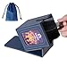 AFIING MTG Deck Box for Commander DisplayCard Deck Box Fits 100 Double Sleeved Cards Magic Commander TCG Card Storage with 2 DividersDice Bag and 1 ToploaderBlueGrey - Image 3