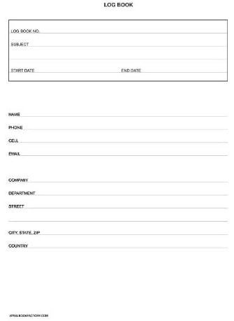 BookFactory BookFactory Log BookMultipurpose Log Book  96 Pages 8 x 10 Black Cover Section Sewn Hardbound LOG096SRSALKT2  - Image 2