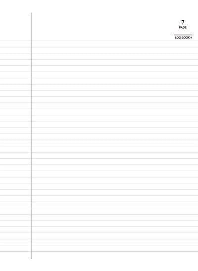 BookFactory BookFactory Log BookMultipurpose Log Book  96 Pages 8 x 10 Black Cover Section Sewn Hardbound LOG096SRSALKT2  - Image 5