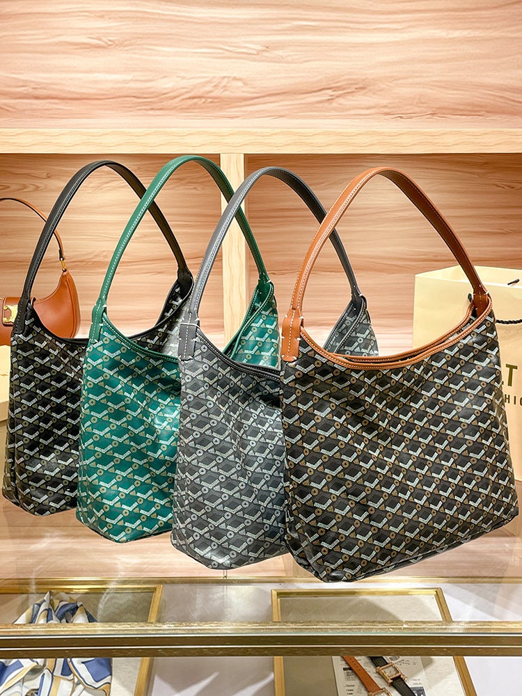 Hobo Underarm Bag New Trendy Mommy Bag Y-Shaped Printed Tote Bag Zipper Tote Mother-In-Law Bag Factory Batch - Image 4