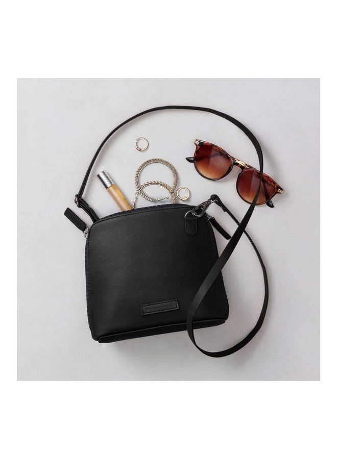 DailyObjects Trapeze Sling Crossbody Bag for Girls and Women | Made with Durable Vegan Leather Material | Carefully Handcrafted | Zip Closure | Adjustable and Detachable Straps | Multicolor - Image 3