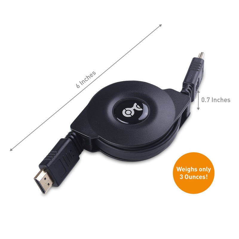Cable Matters Retractable HDMI Cable with HDR and 4K 60Hz Resolution Support - 3.3 Feet - Image 5