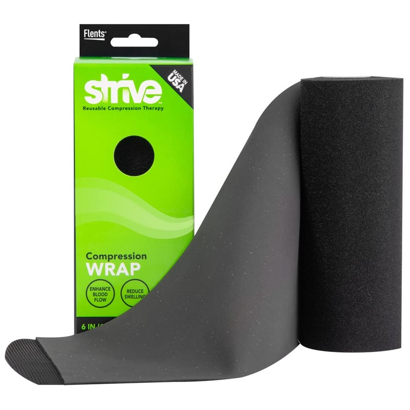 Compression Infrared 6x60 Therapy Wrap for Wrist Arm Leg Ankle Elbow Enhances Blood Flow Reduces Swelling Accelerates Healing Black Made in the USA