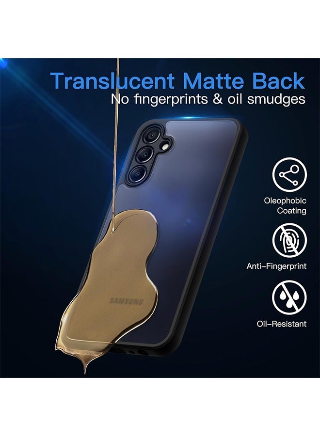 X-level Case for Samsung Galaxy A16 5G/4G with Upgraded Camera Protection,Translucent Frosted Matte Back Cover Shockproof Protective Phone Cover (Black) - Image 3