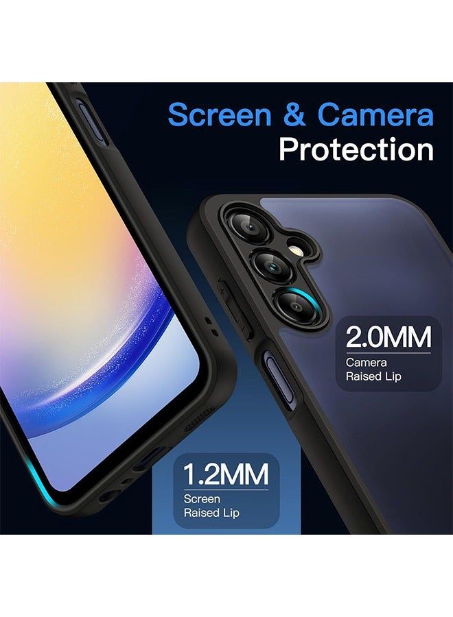 X-level Case for Samsung Galaxy A16 5G/4G with Upgraded Camera Protection,Translucent Frosted Matte Back Cover Shockproof Protective Phone Cover (Black) - Image 5