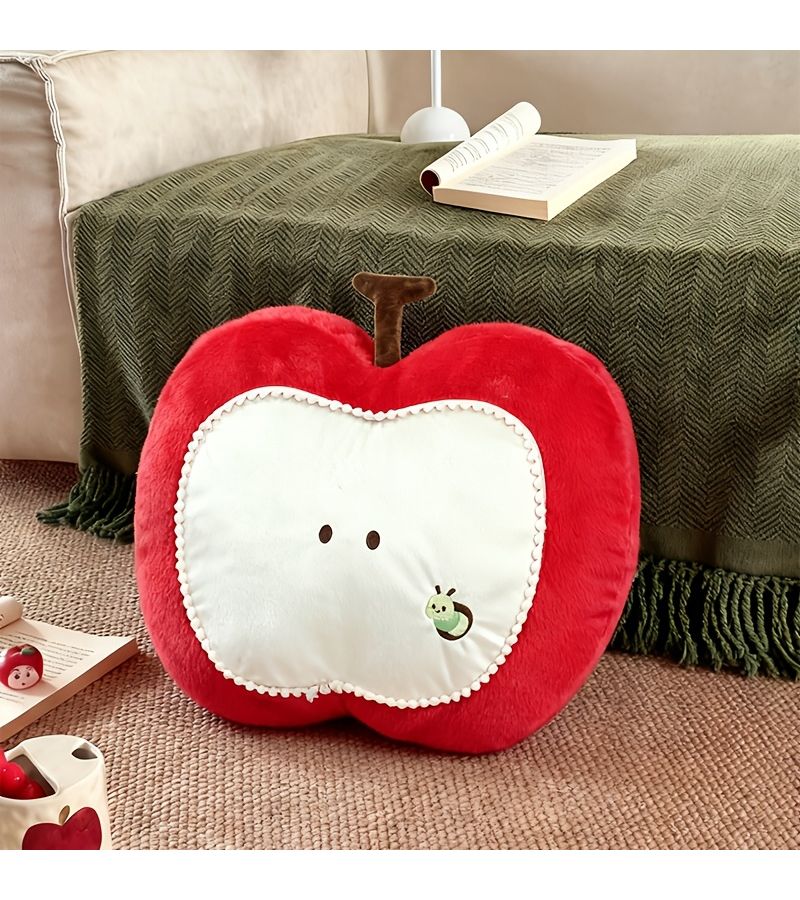 Natural Series Throw Pillow Apple 14.96x13.78inch Soft Delicate - Image 1