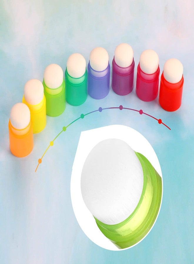 Yoseng 16 Pcs Blending Brushes for Card Making,Card Making Supplies,Finger Blending Brushes Daubers with Storage Box,Crafter Color Coded Handles Ink Blender Tool,Brush Head Diameter 0.77" - Image 3