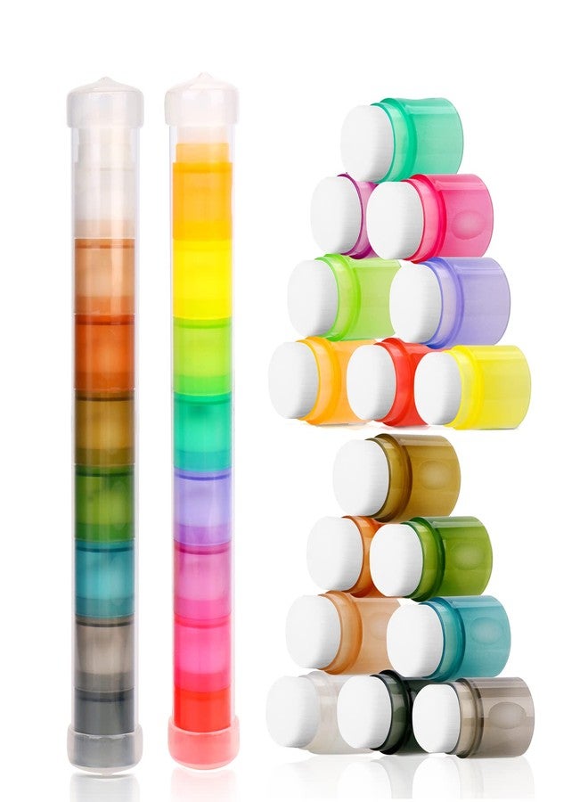 Yoseng 16 Pcs Blending Brushes for Card Making,Card Making Supplies,Finger Blending Brushes Daubers with Storage Box,Crafter Color Coded Handles Ink Blender Tool,Brush Head Diameter 0.77" - Image 1