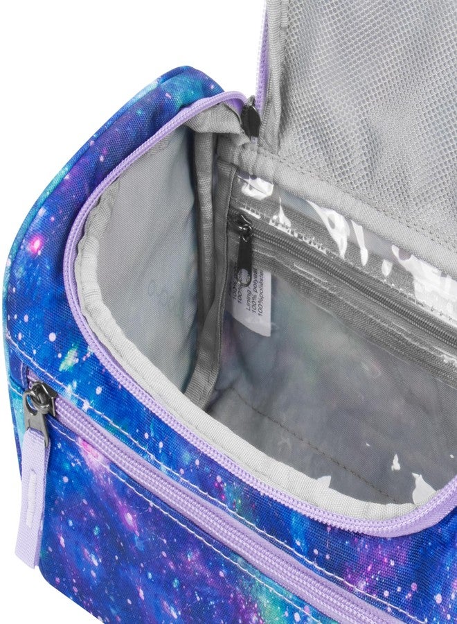 Choco Mocha Kids Toiletry Bag for Girls, Travel Waterproof Hanging Toiletry Bag for Girls, Galaxy Purple - Image 5