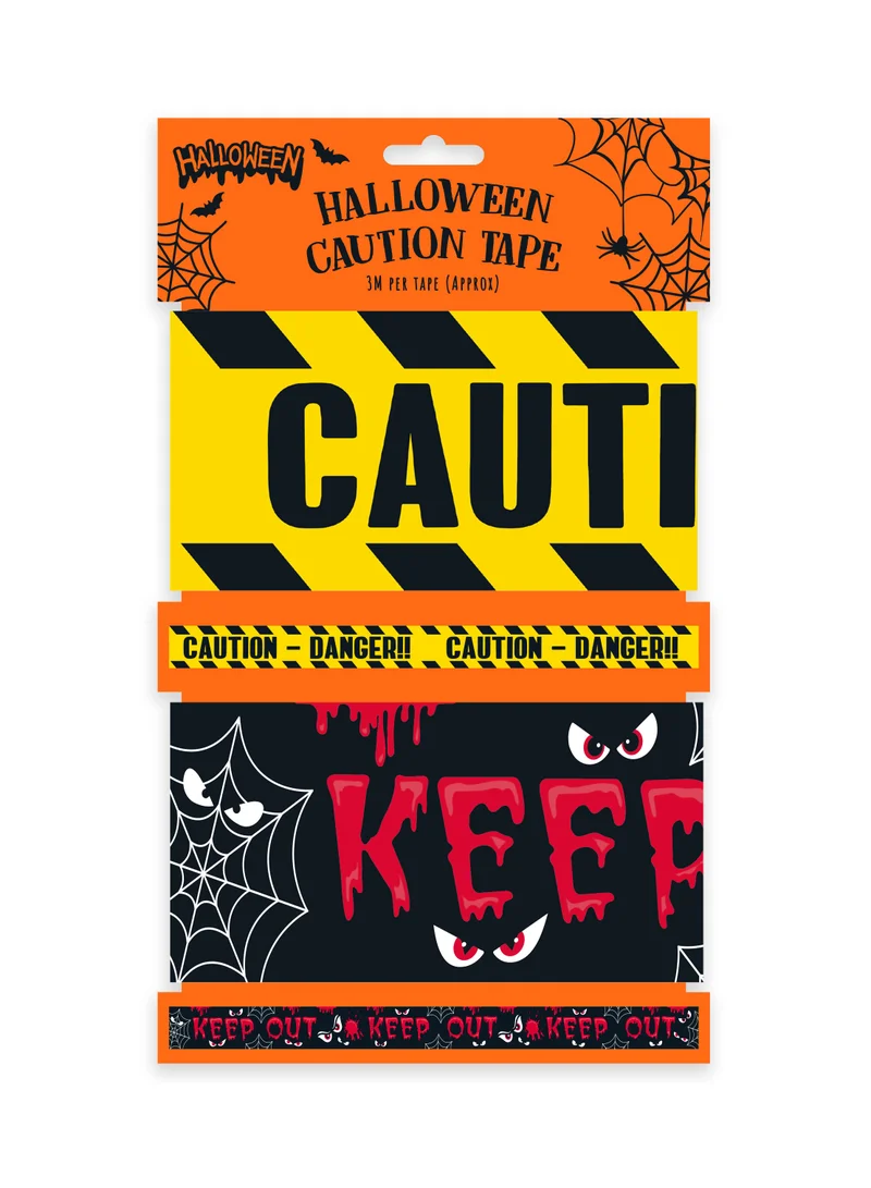 يورو راب شريط تحذير الهالوين  متر قطعتين متنوعة