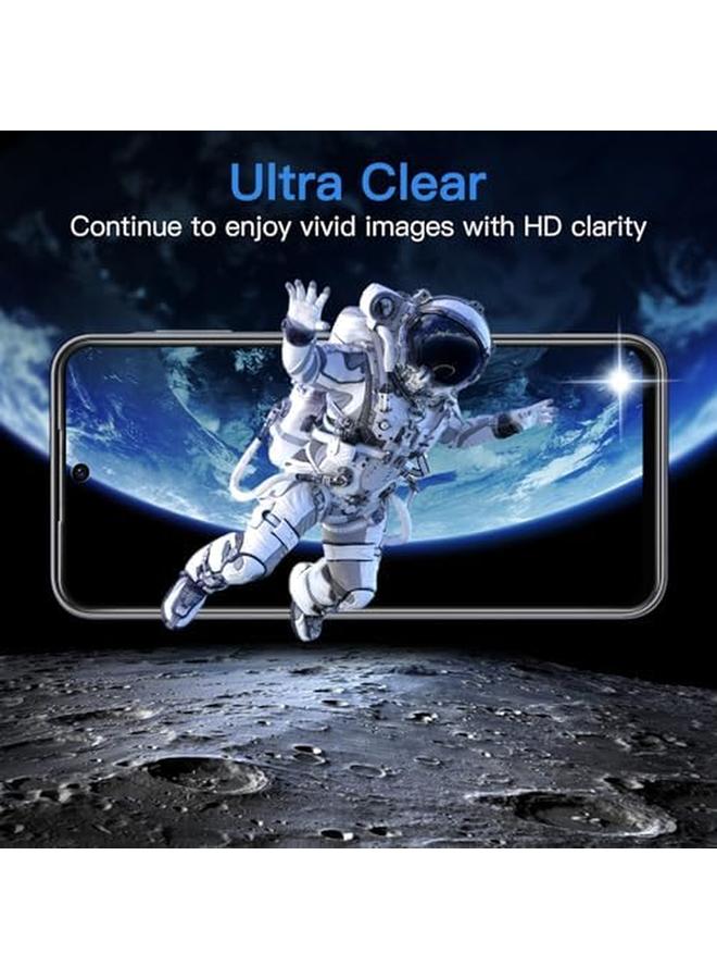 جي تيك جراب غير لامع 3 في 1 لهاتف Samsung Galaxy A55 5G مع قطعتين من واقي الشاشة الزجاجي المقوى الشفاف المقاوم للصدمات مع حماية الكاميرا باللون الأسود - Image 5