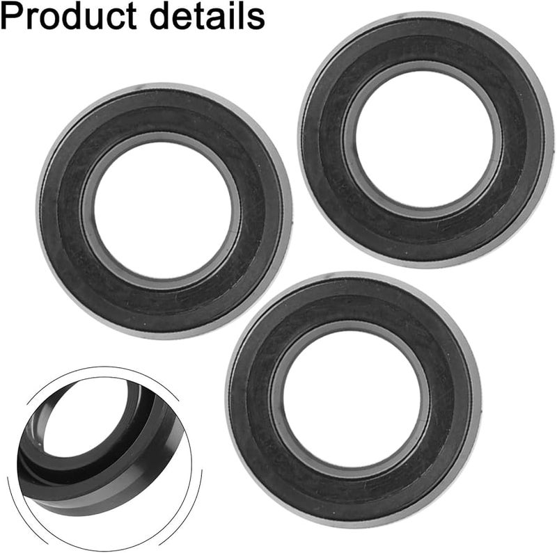 FK47 مجموعة ختم رأس غسالة الضغط العالي 12x20x5 مم مطاط أسود 3 قطع - Image 5