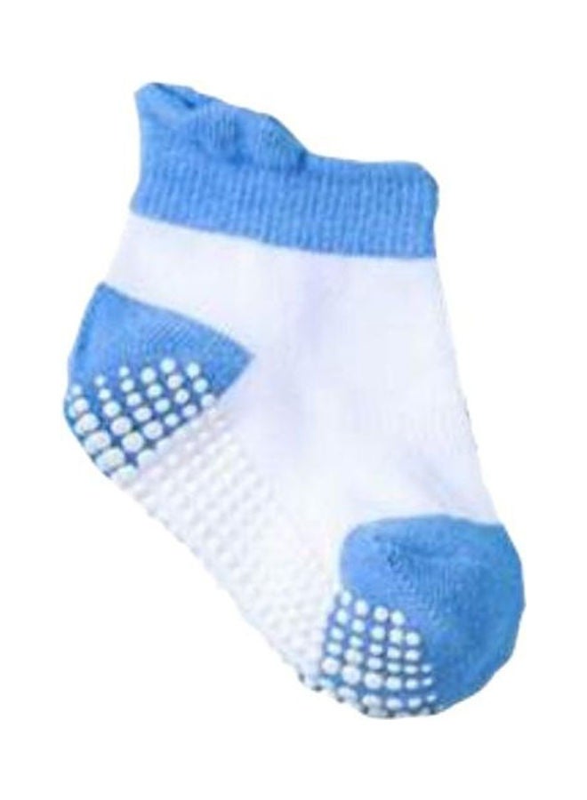 100% Cotton Antislip Socks White - Image 3