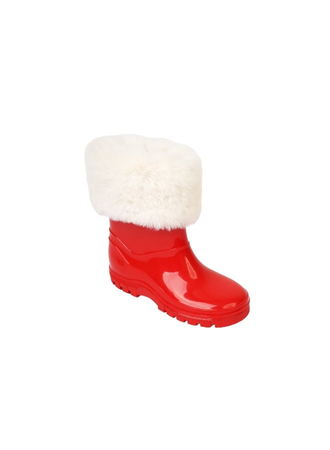 جيليز بوط بفرو للمطر للاطفال اولاد وبنات - Image 2