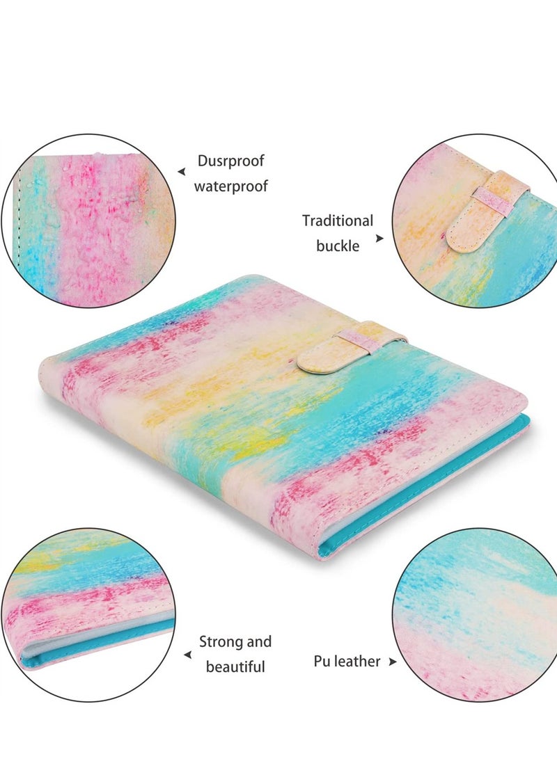 128 Pockets Photo Album Colorful Wallet PU Leather Photo Album Compatible with for Fujifilm Instax Mini 11 9 8 90 70 40 Instant Camera Films and 2x3 Inch Photo Paper Rainbow - Image 2