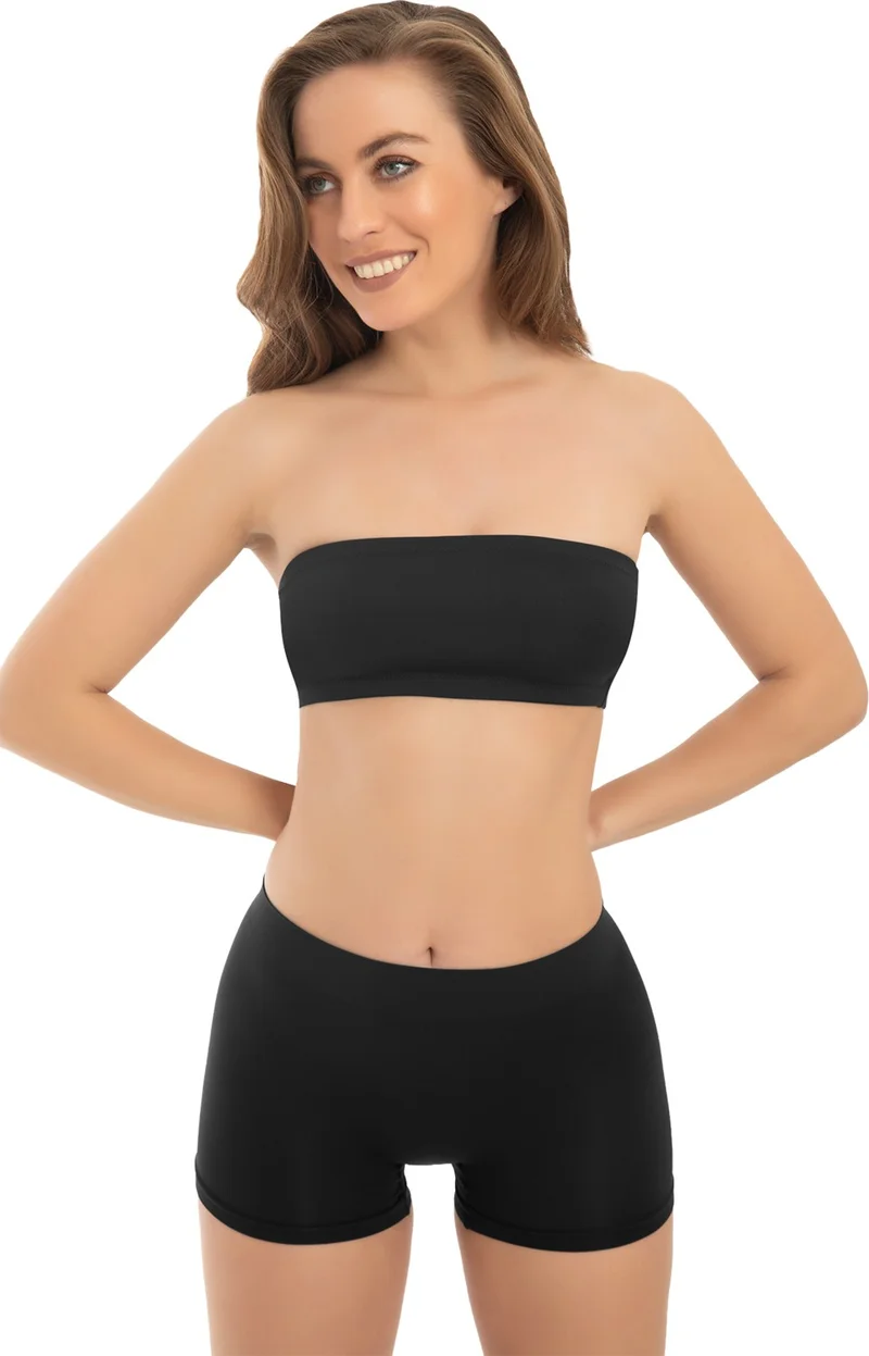 COTTONHILL Premium - Women's Black Ultra-Comfortable Seamless Boxer