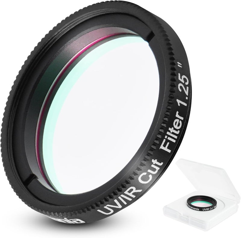 Astromania 1.25" IR/UV Blocking Filter - Keeps Your Planetary Images Sharp - Image 1